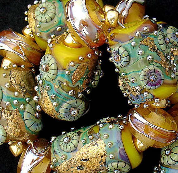 Handmade Lampwork Beads For Jewelry Supplies For Statement Necklace Bead  Supplies Organic Beads Artisan Beads Unusual Beads Debbie Sanders
