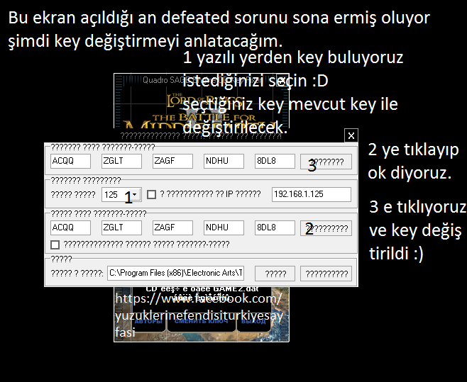 Bfme 2 key codes Bfme 2 key codes