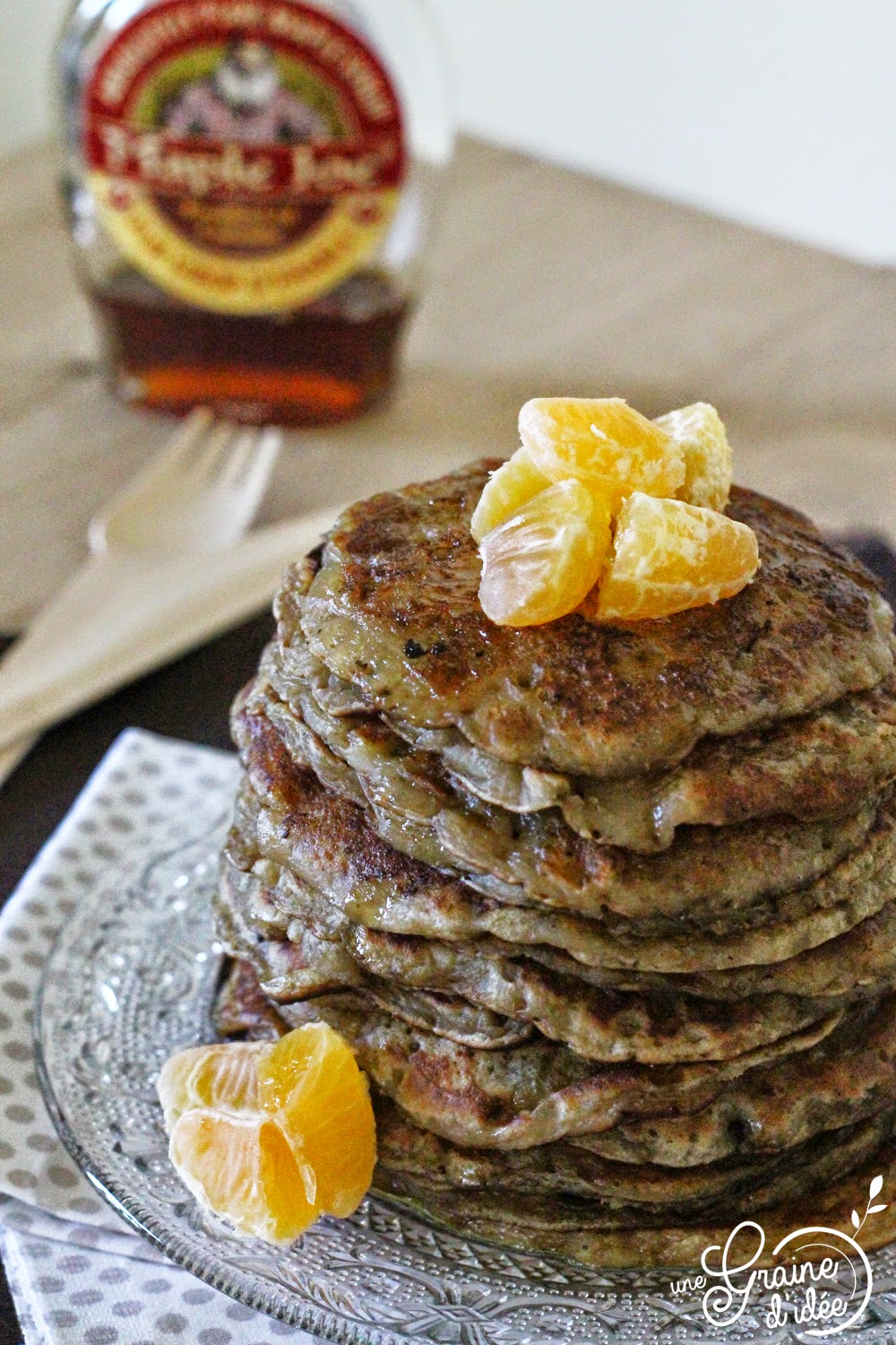 Pancakes à la Banane (Sans oeufs, Sans gluten) Une Graine d'Idée