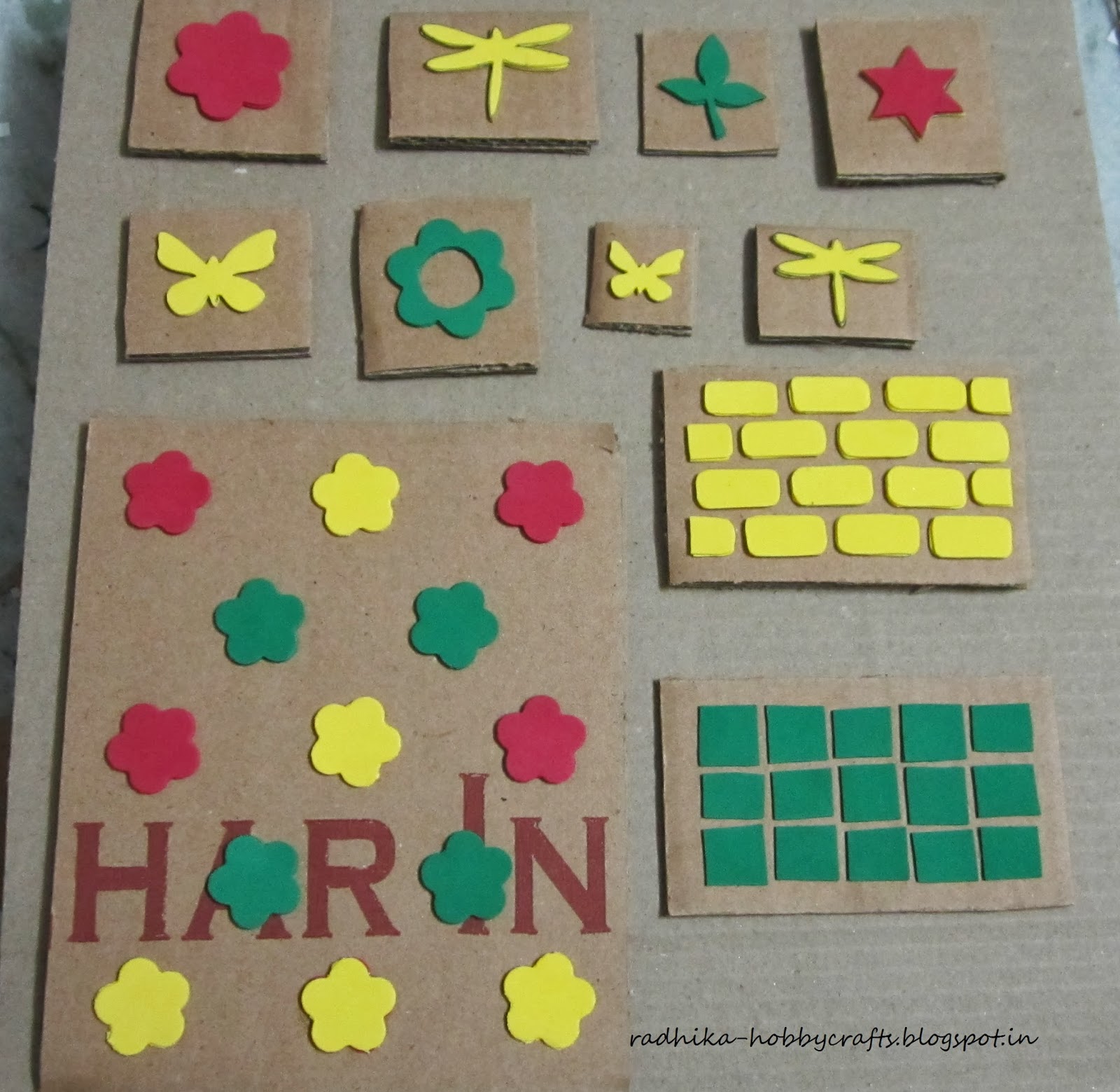 Hobby Crafts ) Handmade foam stamps