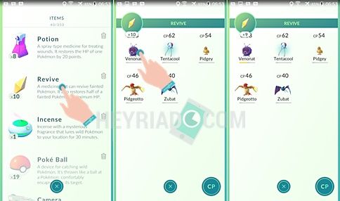 Cara Menambah HP Pokemon Go Menggunakan Revive Cara Menambah HP Pokemon Go Menggunakan Revive