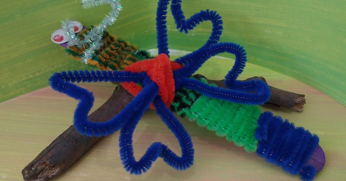 Spiral Arts Pipe Cleaner Bugs in the lodge