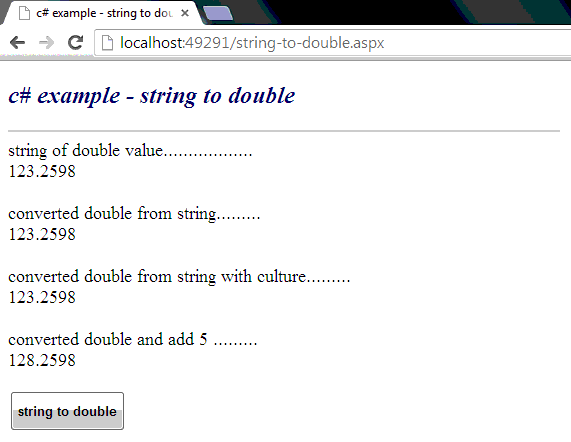 double string