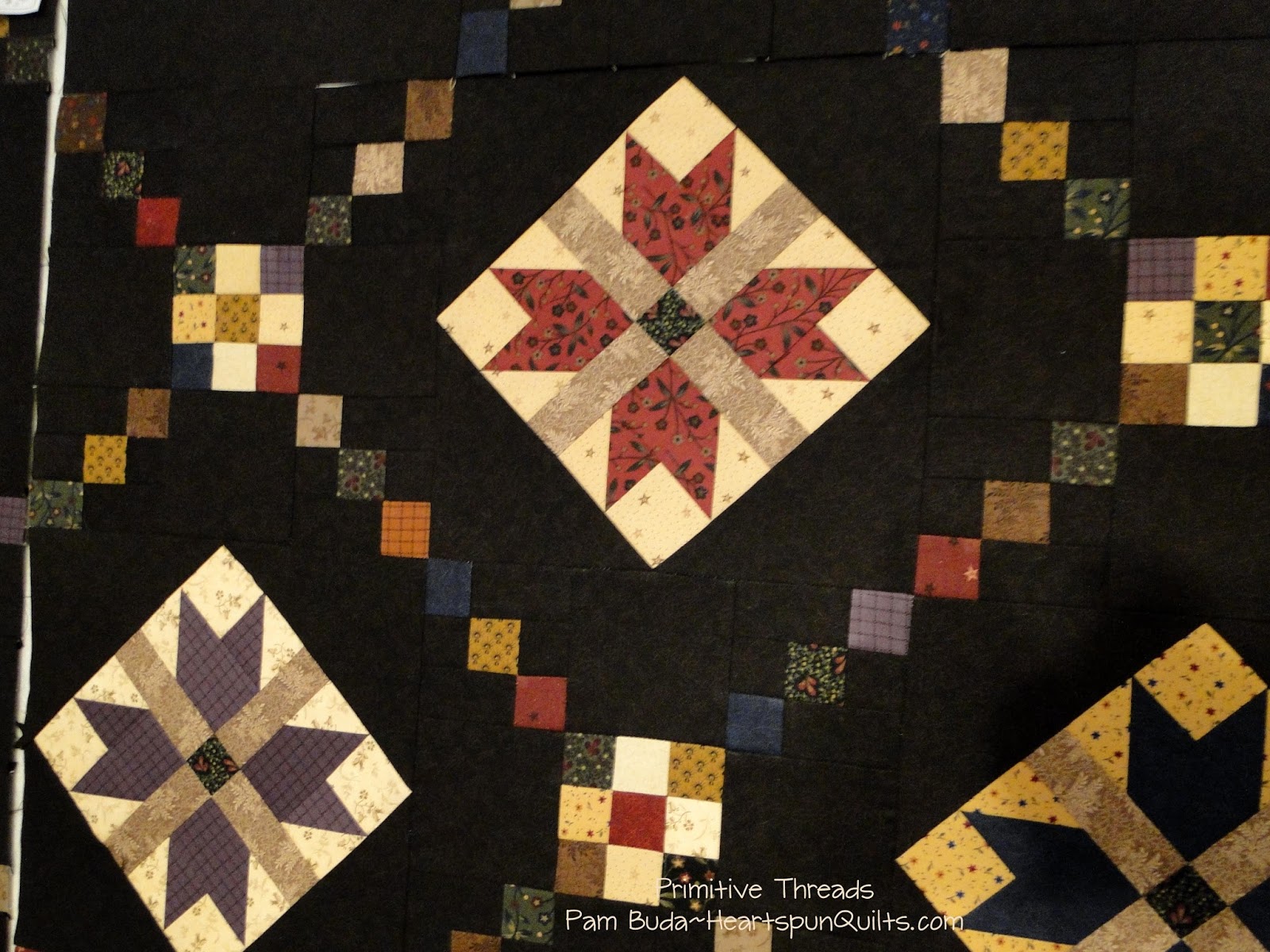 Heartspun Quilts Pam Buda Primitive Threads Progress