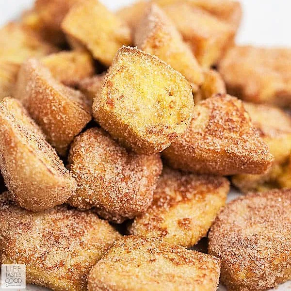 Cinnamon French Toast Bites ready to eat finger food