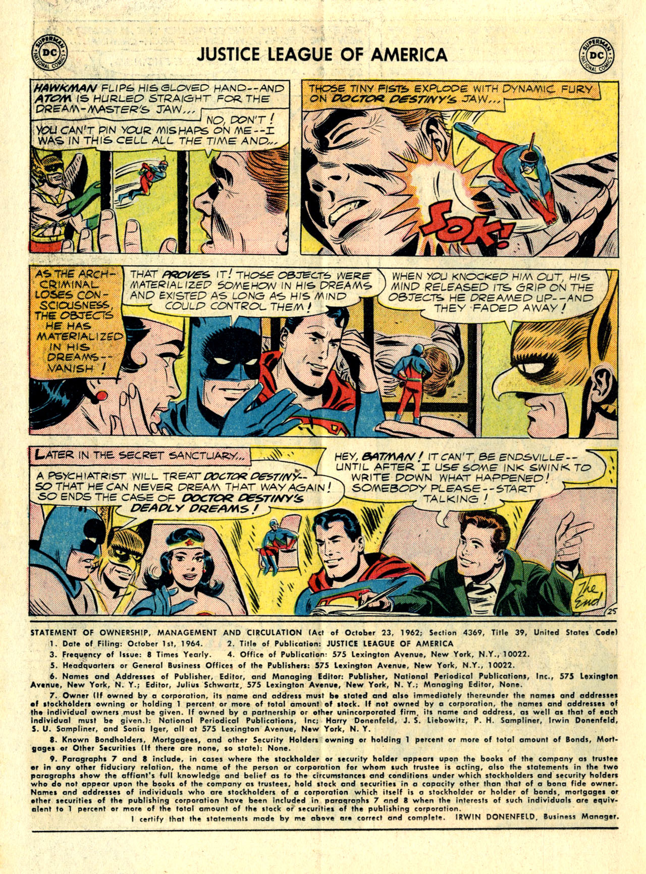 Read online Justice League of America (1960) comic -  Issue #34 - 34