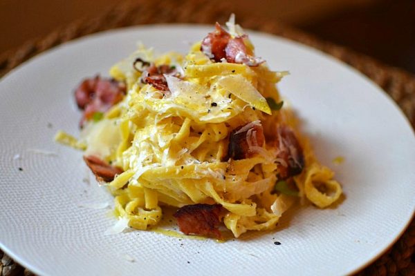 les véritables Pâtes à la carbonara