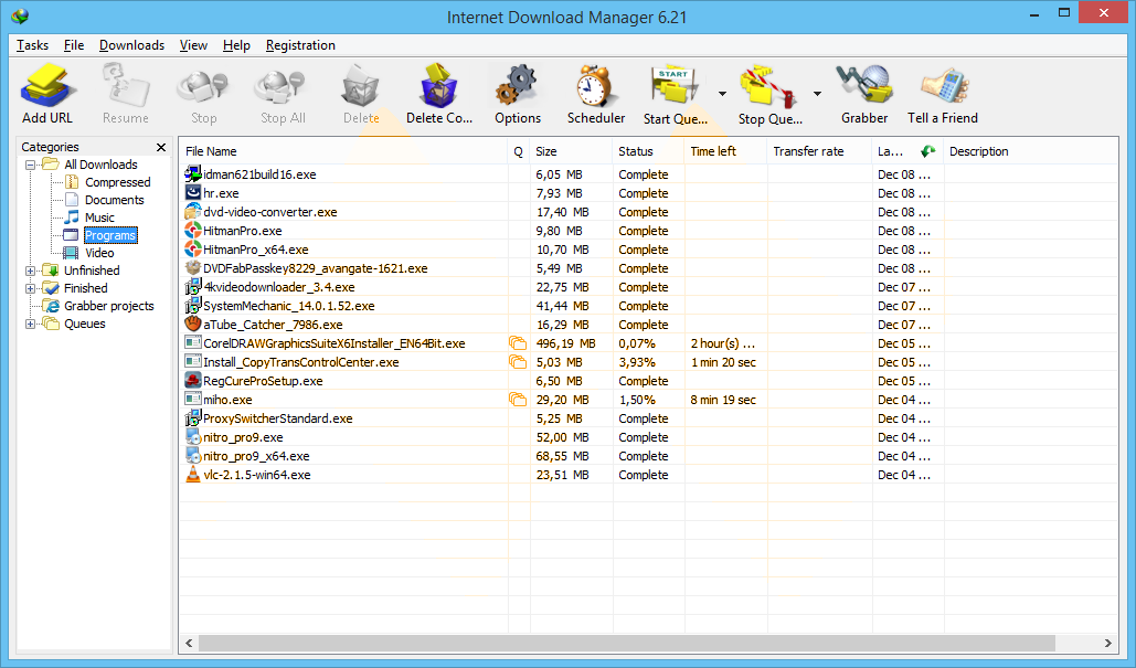Internet Download Manager 6.21 Build 16