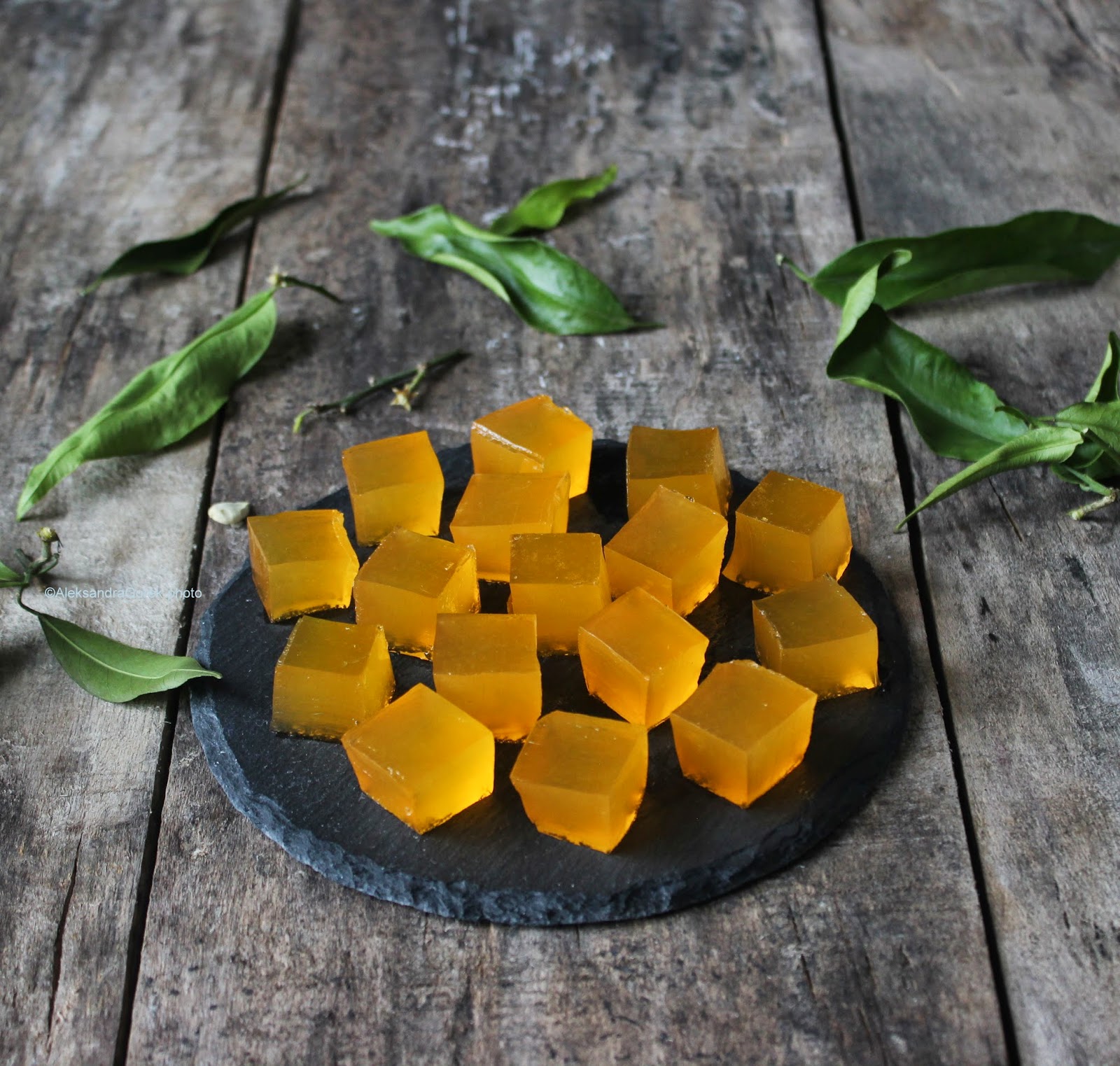 Vanilla&Staubzucker Clementine jelly candies Caramelle gelatine di