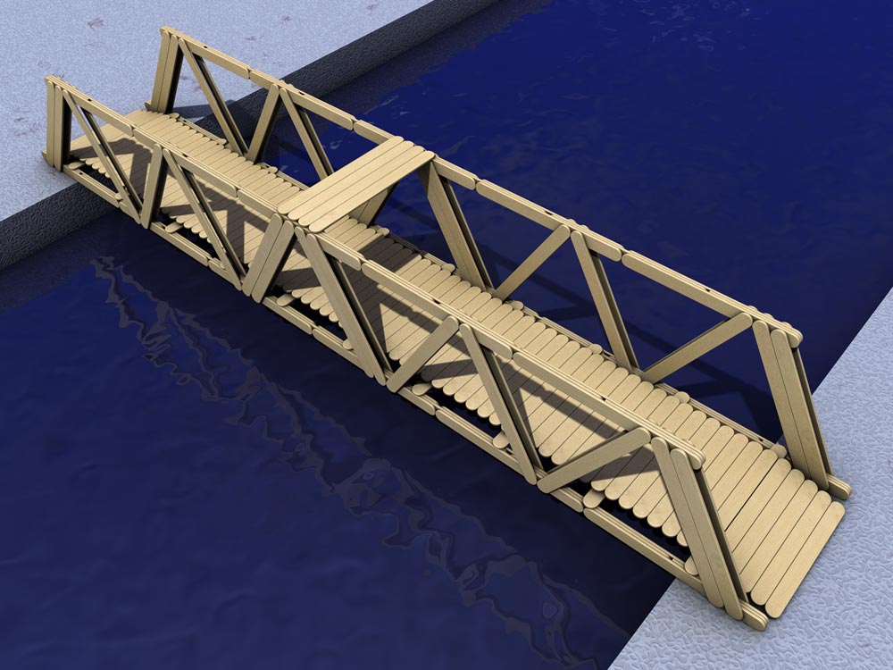 Bridges Bridges Made Of Popsicle Sticks
