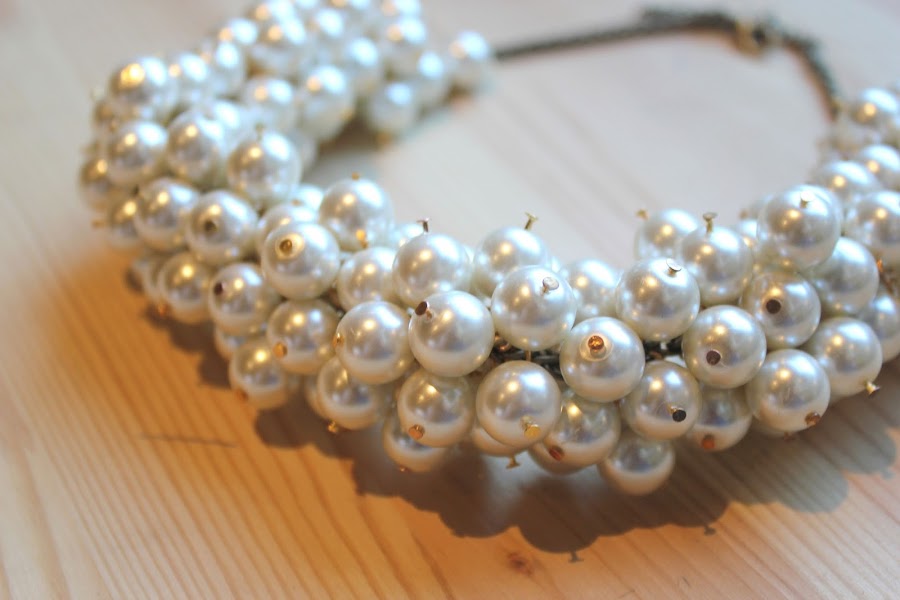 DIY Collar de perlas inspiración Chanel / DIY Pearl Necklace 