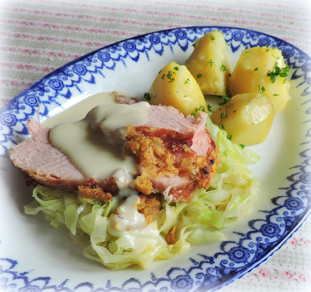 Boiled Bacon & Cabbage with a Mustard Sauce