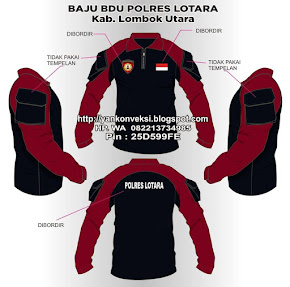 BAJU KEMEJA BDU POLRES LOTARA