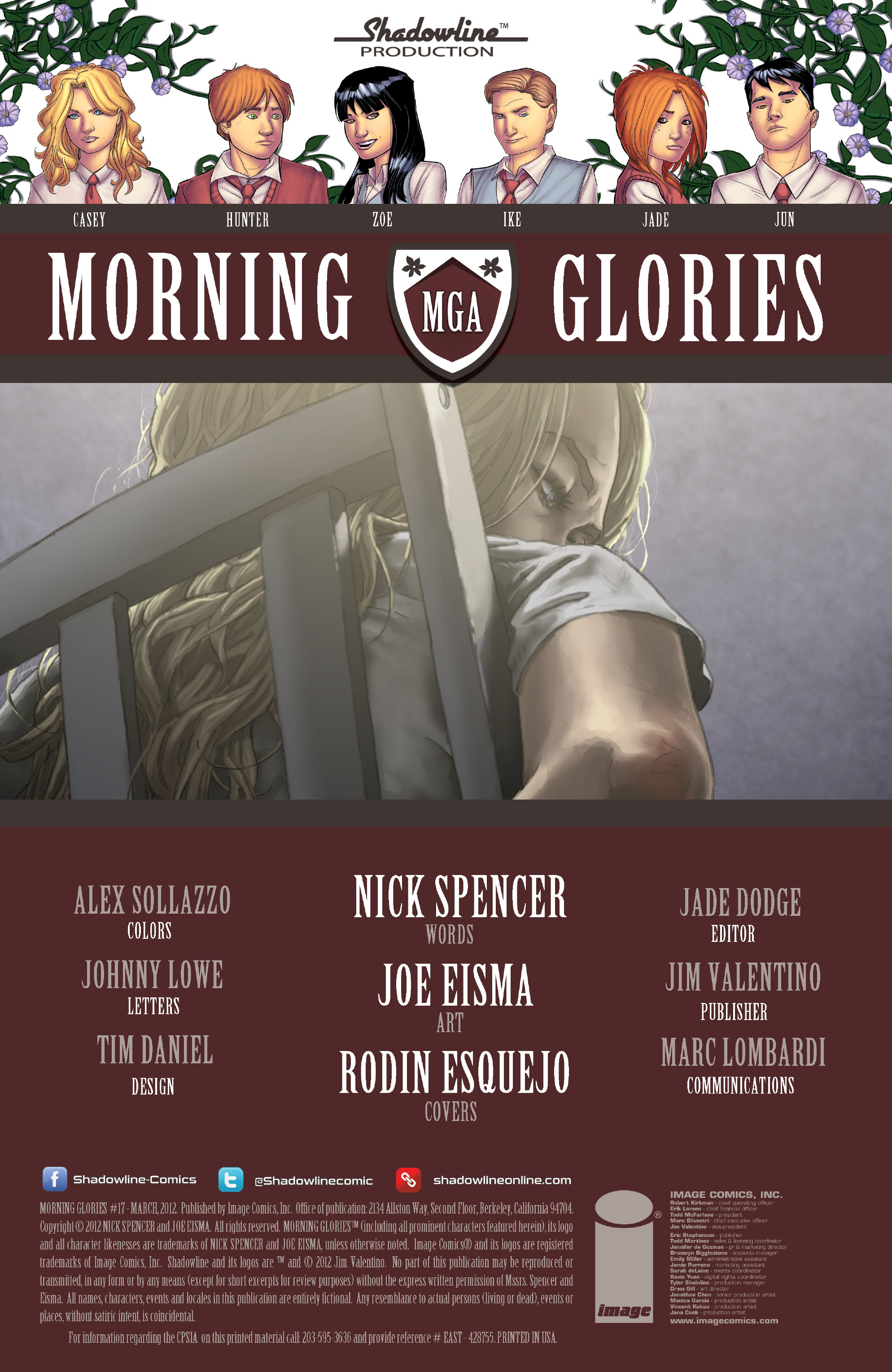 Read online Morning Glories comic -  Issue #17 - 2