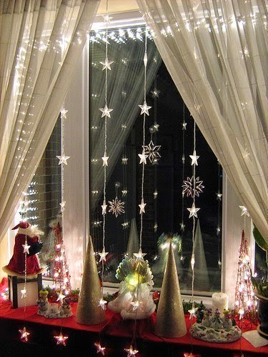 Decoración de ventanas para Navidad ~ Mimundomanual