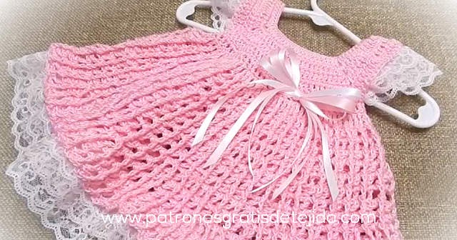 Aprende a tejer vestido para bebé de a meses / Tutorial Crochet