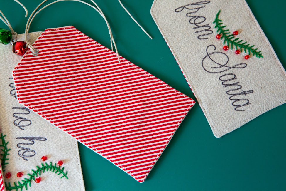 . Christmas Fabric Gift Tags