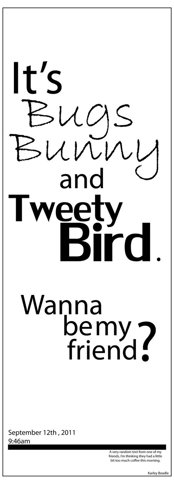 Text message better digit Karley's Type Design: Text Messages