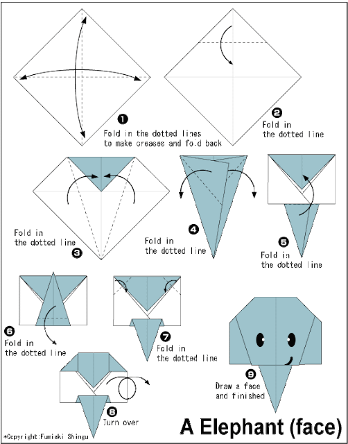 origami elephant tattoo origami elephant tattoo
