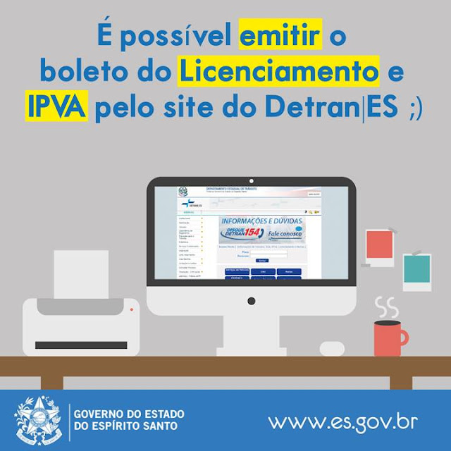 BLOG do Luciano Egidio DETRAN ES Saiba como emitir boleto do