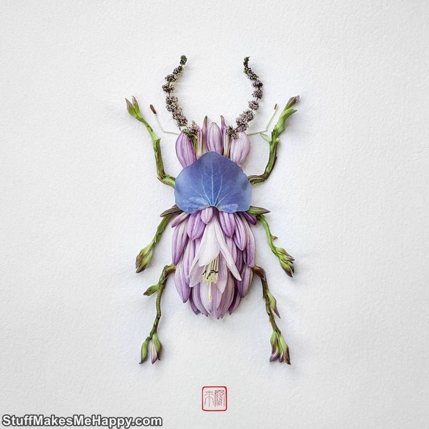 Nature Inspired Crafts Amazingly Wonderful Insects Made Out of Plants