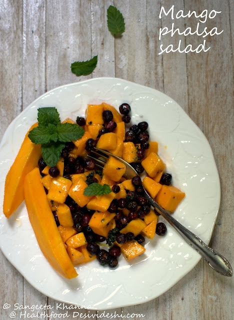 mango and phalsa salad
