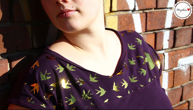 Maria Denmark Kimonotee mit geplotteten Schwalben Maria Denmark Kimonotee mit geplotteten Schwalben