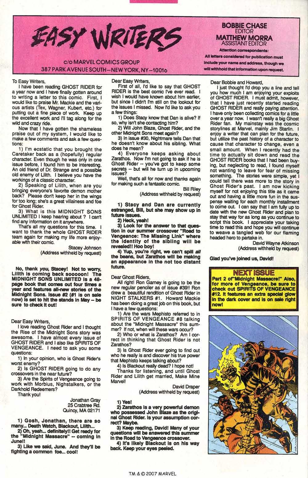 Read online Ghost Rider (1990) comic -  Issue #39 - 33