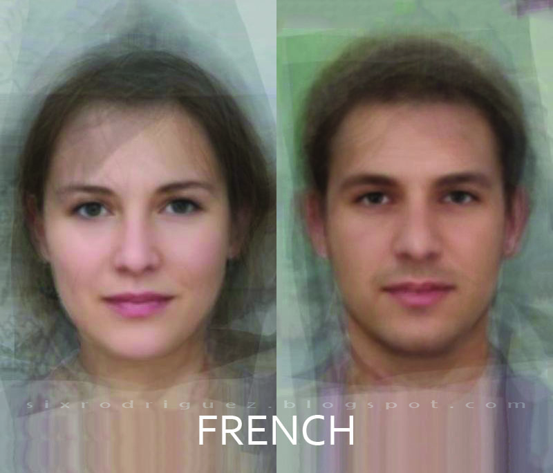 typical french facial features