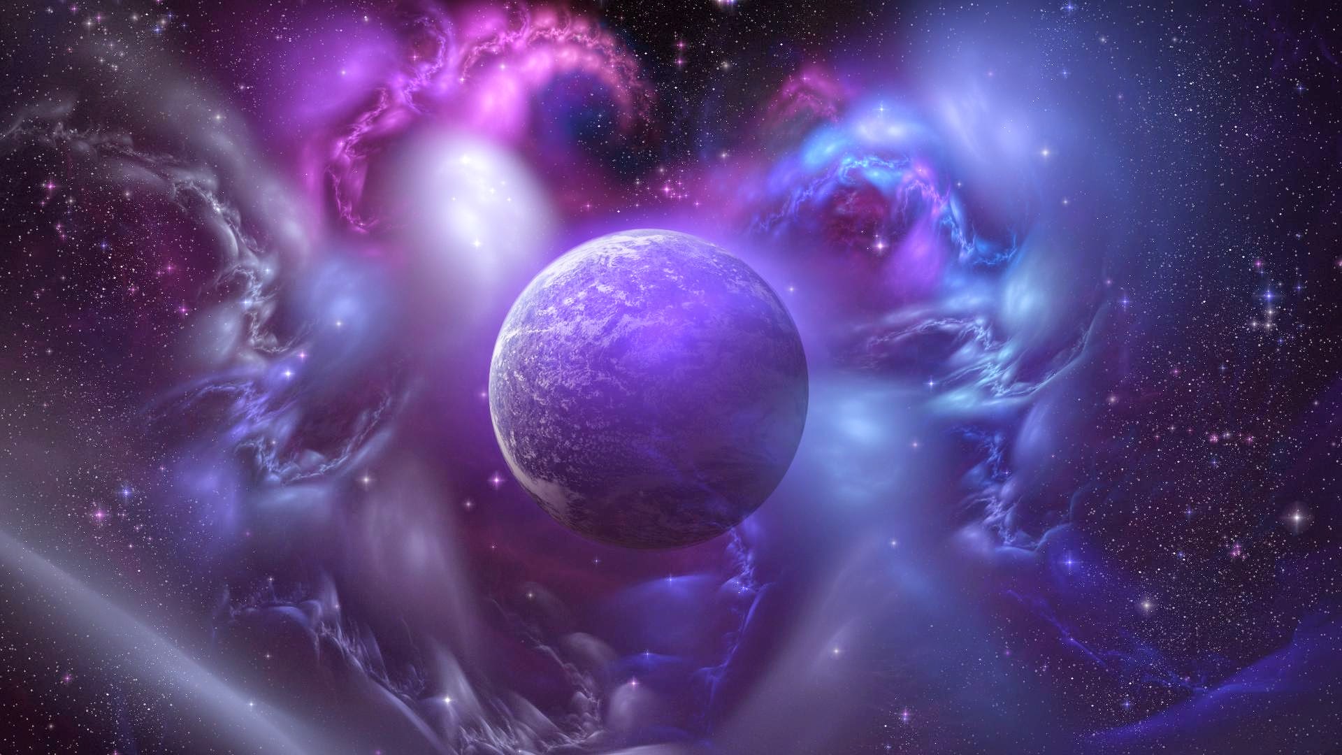 Outer Purple Space | Full HD Desktop Wallpapers 1080p