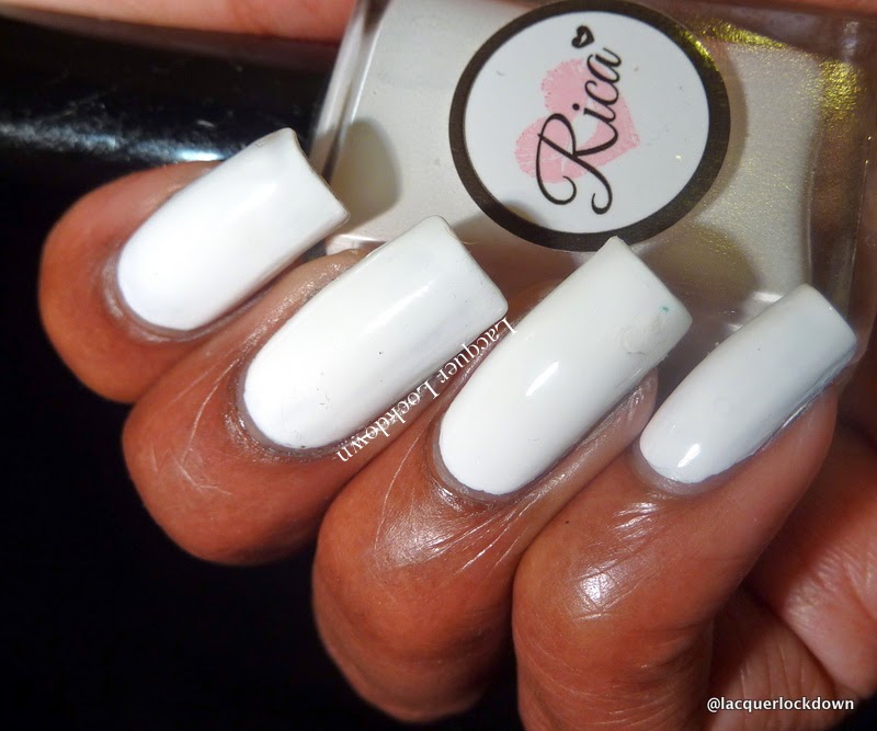 Lacquer Lockdown - nail art stamping polishes, stamping polish, Rica Whiteout, Rica Whiteout review