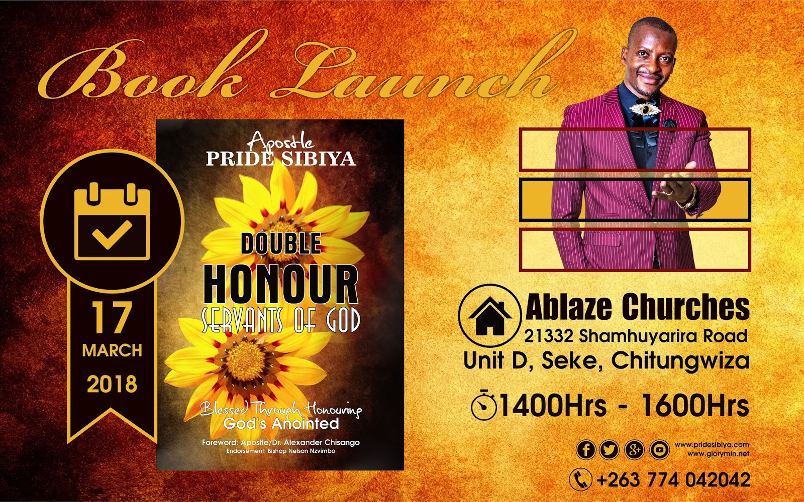 Double Honour Servants of God By Apostle P. Sibiya - Book Endorsement By Bishop Nelson Nzvimbo