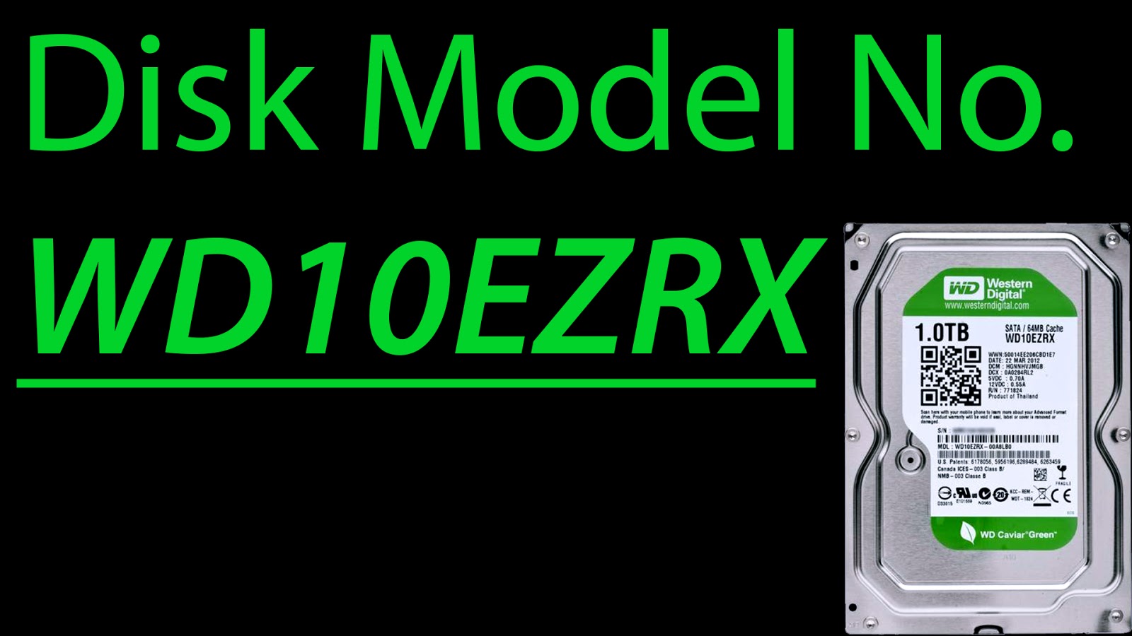 Evewin Photo Western Digital Green Internal HardDisk RealTime (Disk