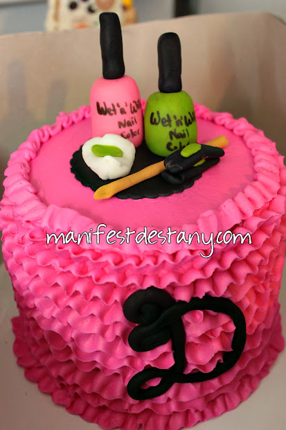 birthday cake - nail polish