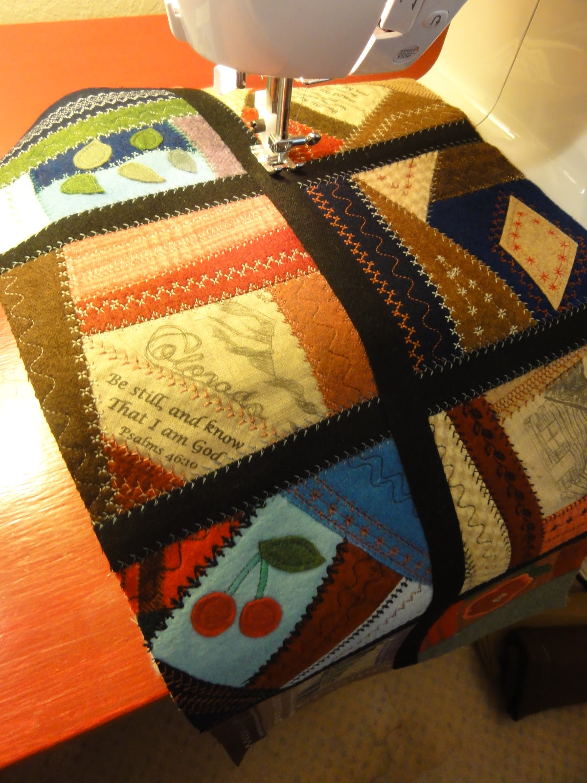 QBITS WOOL CRAZY QUILT