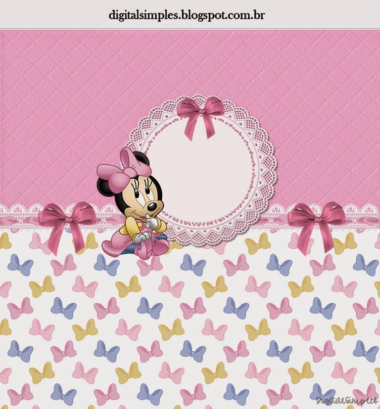 Lovely Minnie Baby: Free Printable Candy Bar Labels. Lovely Minnie Baby, Free Printable Labels.