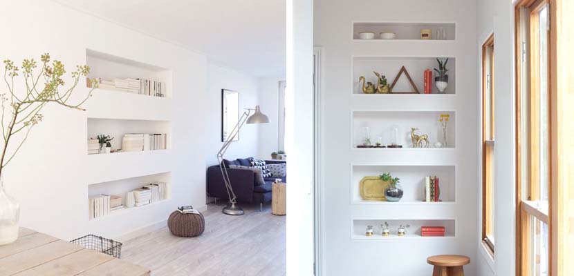 Marzua: estanterÃas nicho para dar un toque moderno al hogar