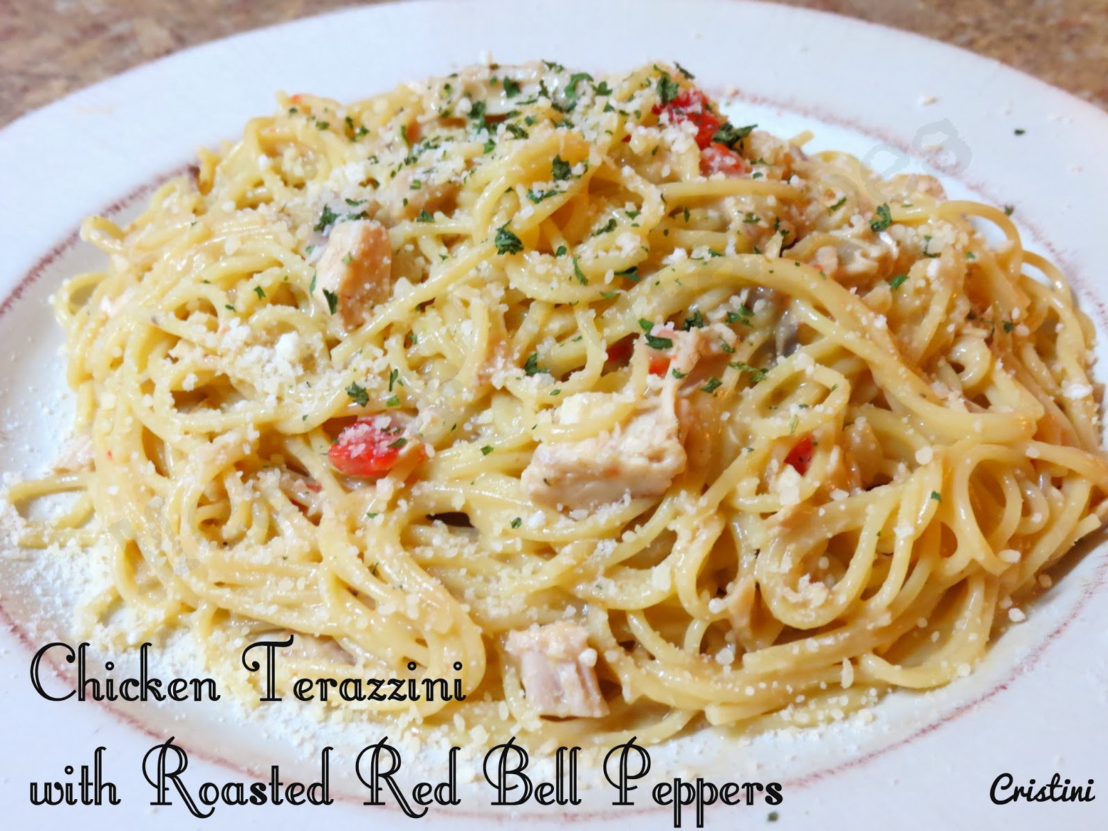 Meat & Potatoes, Recipes and More!: Chicken Tetrazzini with Roasted Red ...