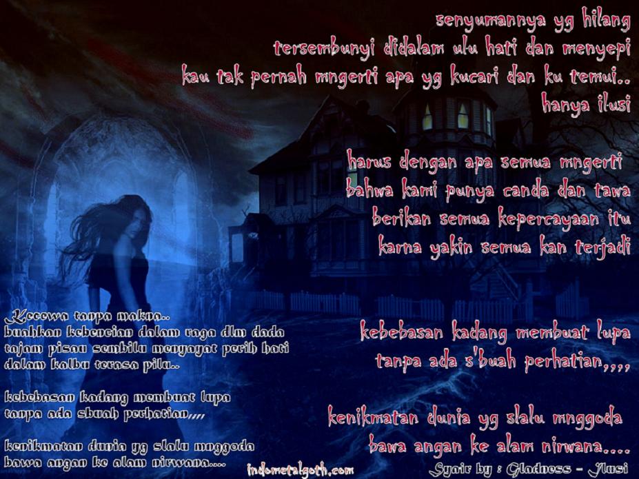 Syair Gohic (Lyric) Gladness - Ilusi