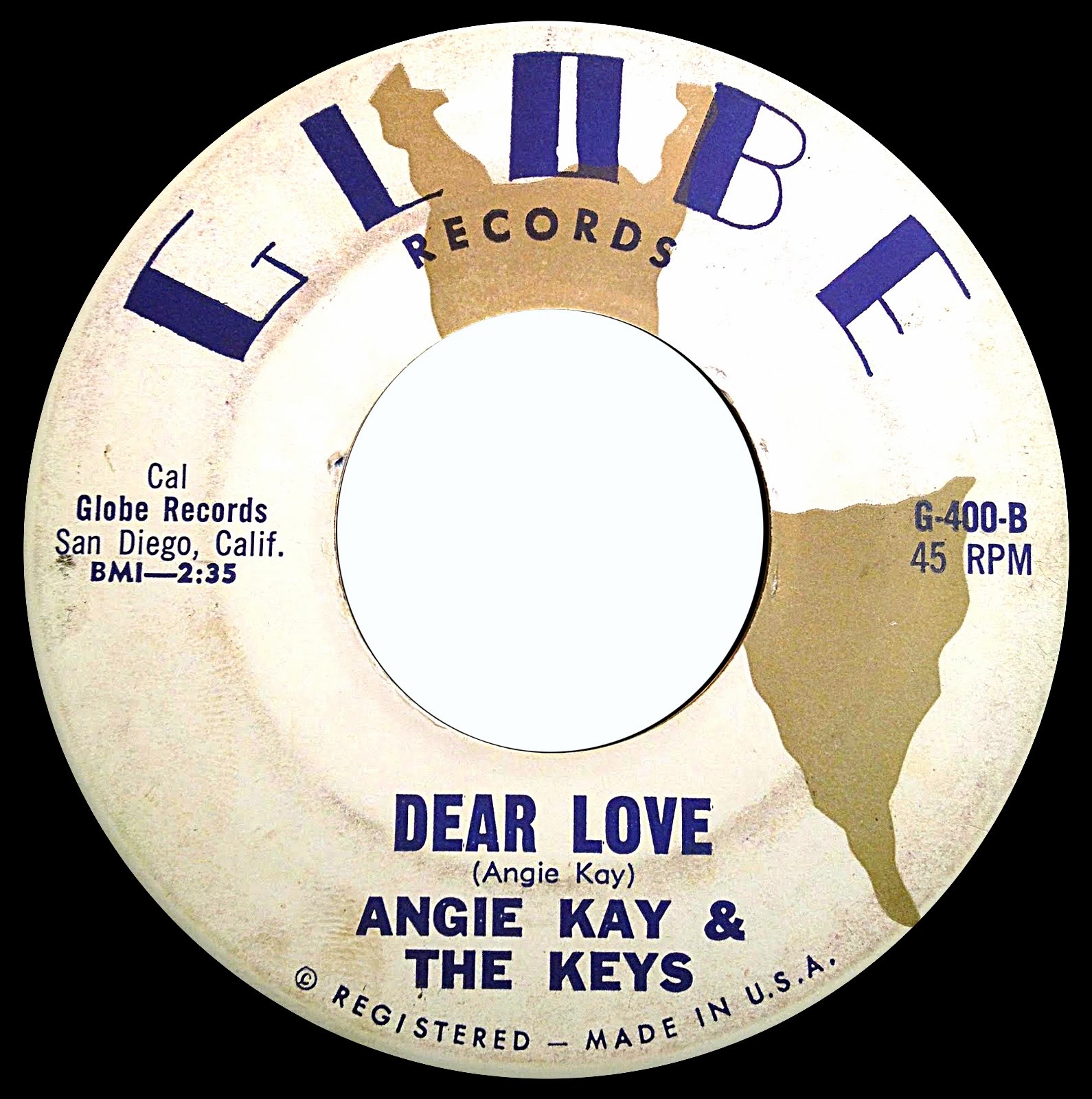 WHITE DOO-WOP COLLECTOR: ANGIE KAY & THE KEYS (Globe Records)