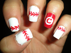 baseball nails metallic maria ball