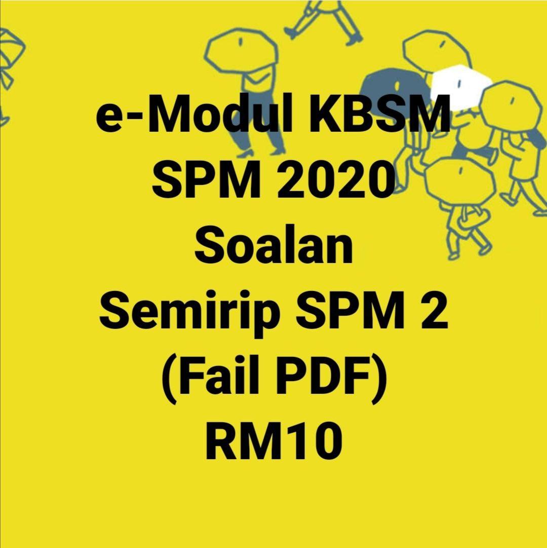 e-Modul KBSM SPM 2020 Soalan Semirip SPM 2