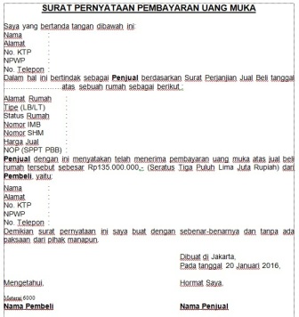 Contoh Surat Pernyataan - Contoh 193