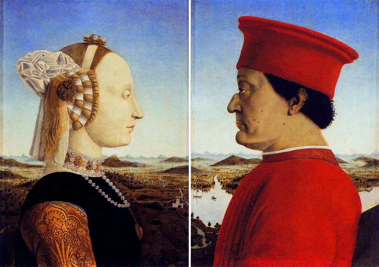 Piero della Francesca - Díptico de Urbino - Federico da Montefeltro y Battista Sforza