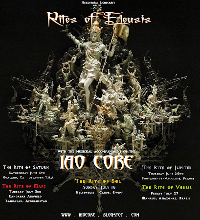 The 2013 "Rites of Eleusis Tour"