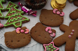 Hello Kitty Christmas gingerbread cookies biscuits treat