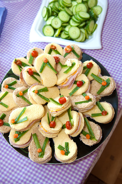 beach theme party food flip flop sandwiches for tweens and teens