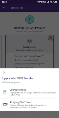 Upgrade Online OVO ke Premier