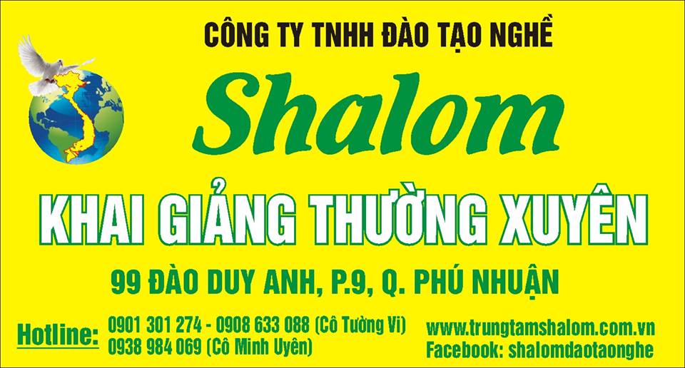 Trung tâm SHALOM dạy các lớp nhạc cụ, ngoại ngữ, gia sư, nghệ thuật, âm nhạc