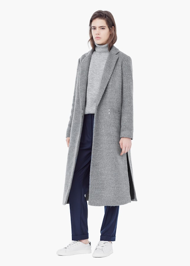 Mango abrigo largo Clearance